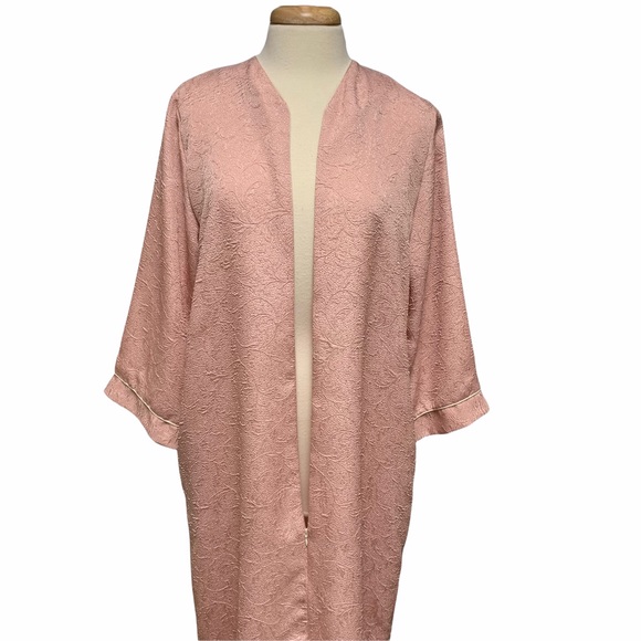 Vintage Style Carlton Hall elegant Lounging Zip Up Robe - Picture 5 of 11